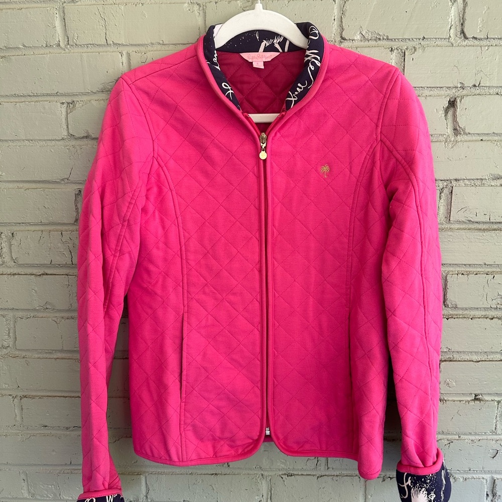 Lilly Pulitzer Pink Quilted Jacket